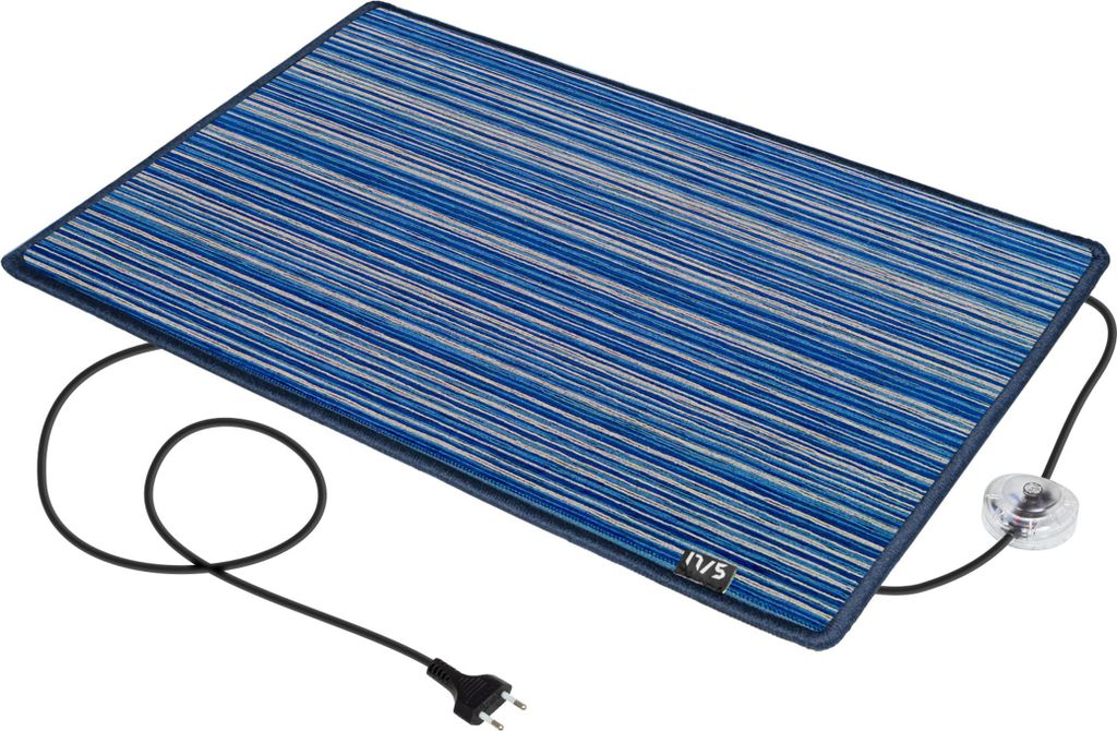 Heizteppich Teppichheizung Fußwärmer rot Infrarot elektrische Heizmatte Wärmematte 17/5 Chenille blau