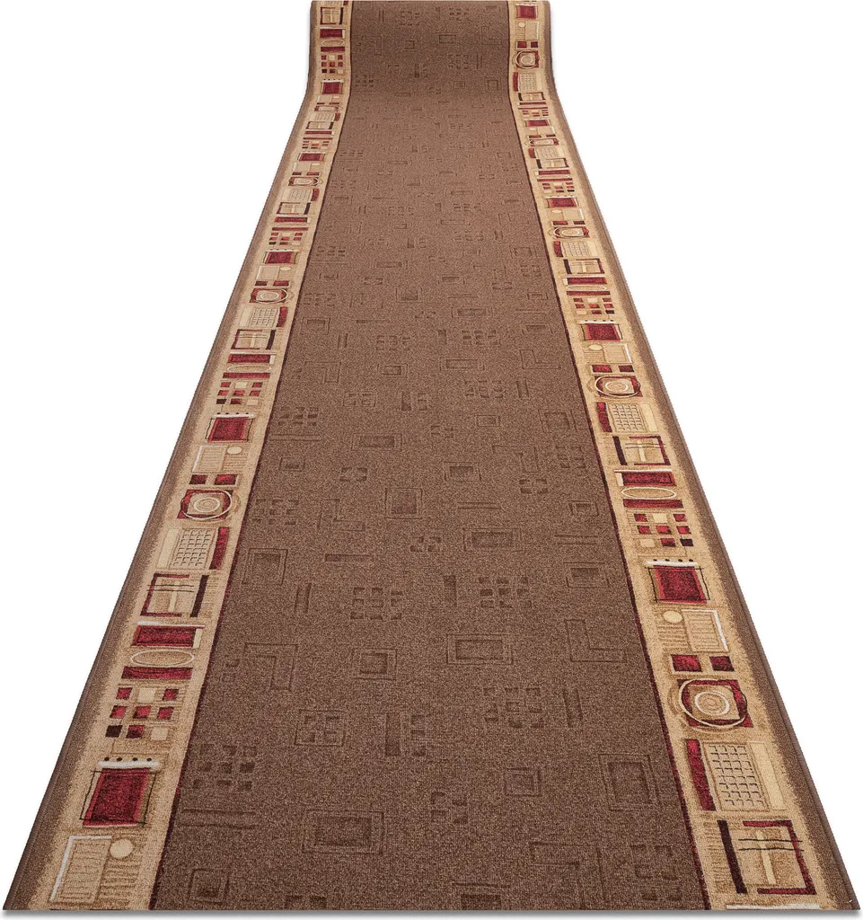 Tapis de protection pour sol marron JENA 80x220 cm spécial zones de passage
