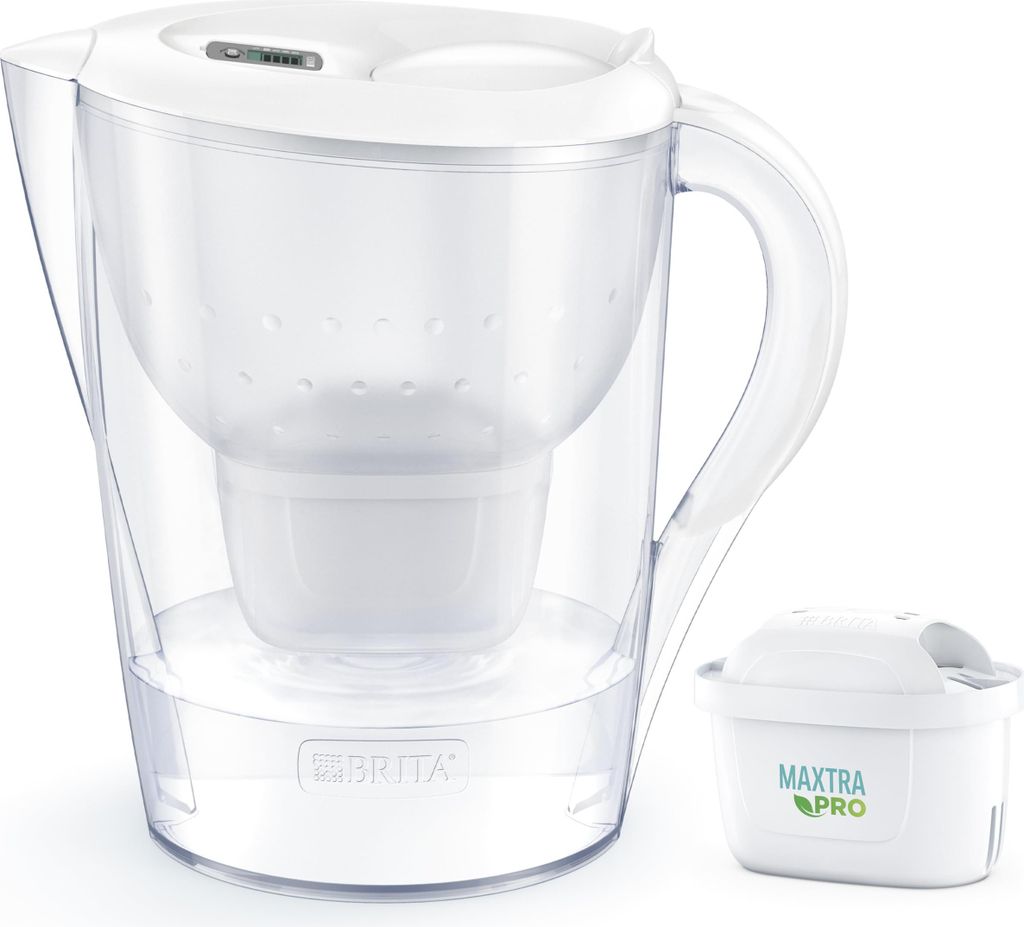 Brita Krug Marella XL 3,5L + 1 Maxtra Pro Pure Performance Filter Weiß