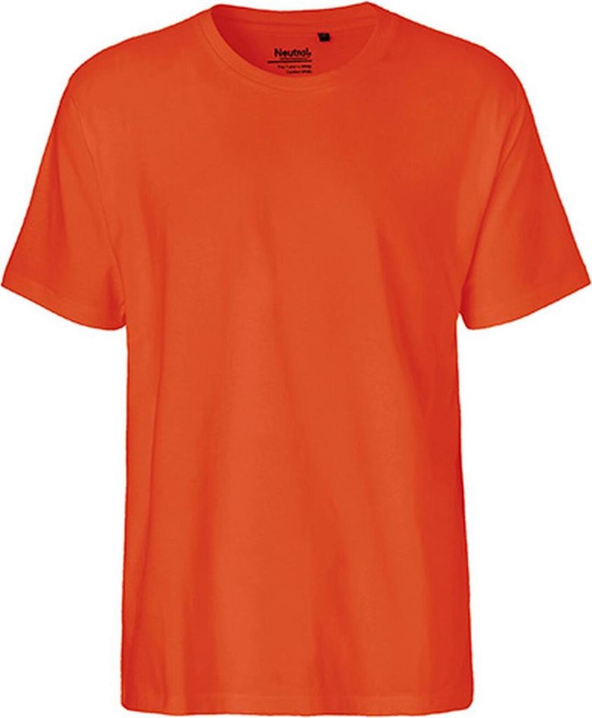 Neutral O60001 | Herren Classic T-Shirt / 100% Fairtrade Baumwolle - Farbe: Orange - Größe: L