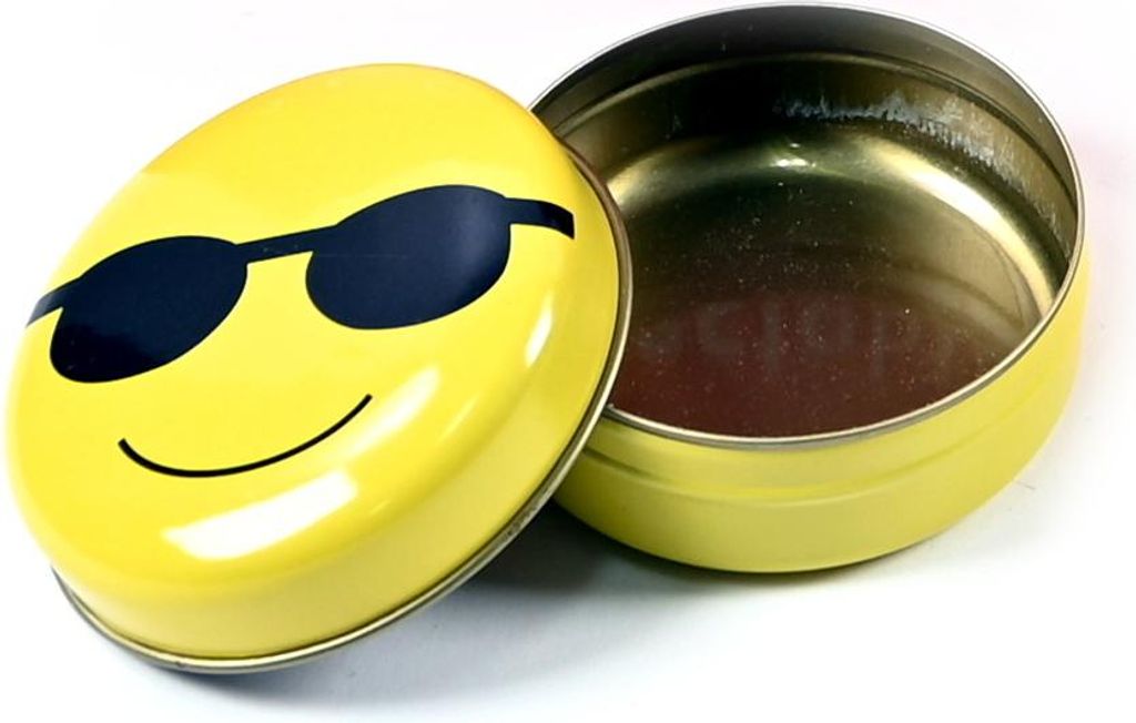 Mini Metallbox Emoji 6x3cm - Kleine Aufbewahrungsdose mit Deckel für Kleinteile