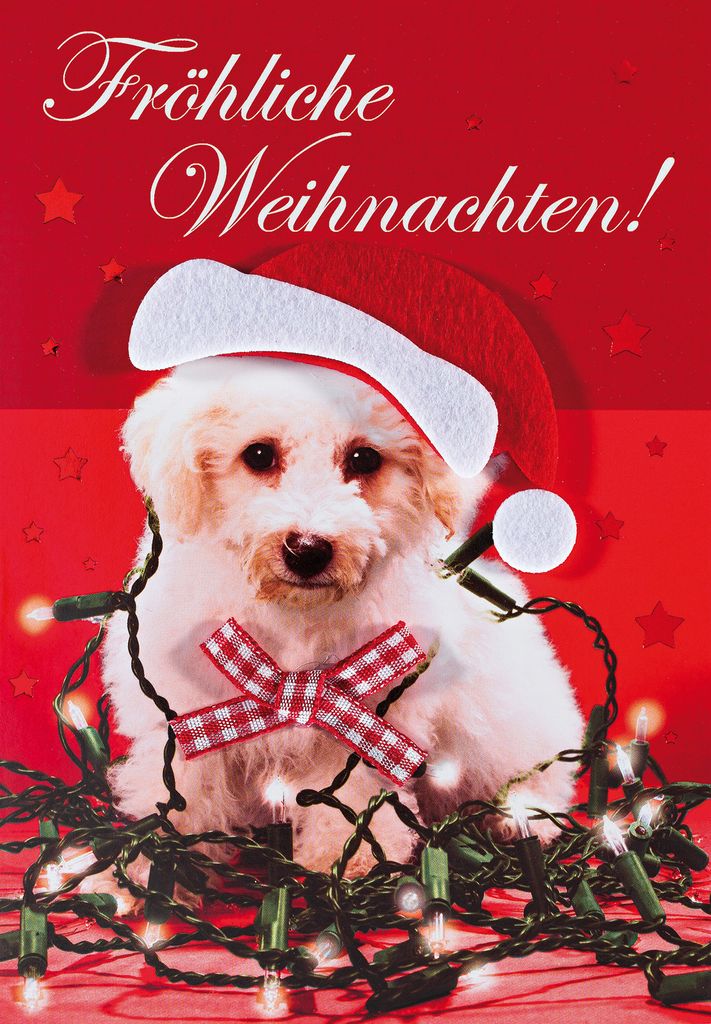 Weihnachten Glückwunschkarte im Format 115 x 17cm mit Umschlag