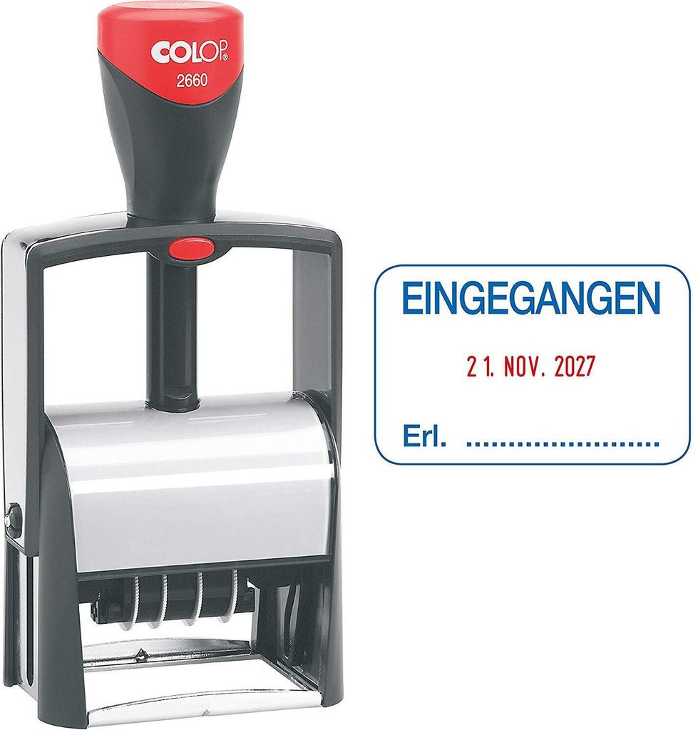 COLOP Datumstempel Classic 2660/L "EINGEGANGEN" Abdruckgröße: 37 x 58 mm