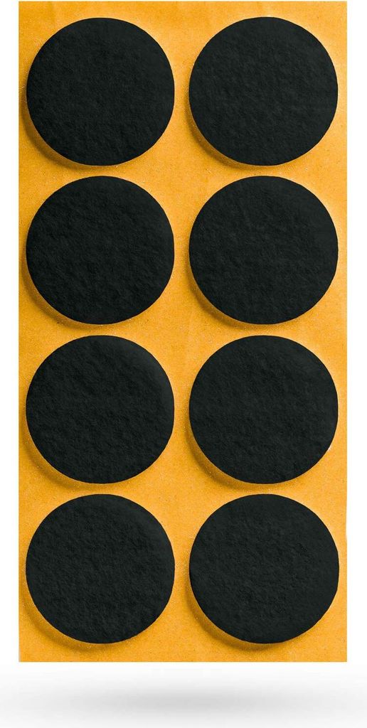 8 x Filzgleiter Ø 35 x 3 mm selbstklebend schwarz Möbelschoner Möbelschutz Bodenschutz Möbelgleiter SOTECH