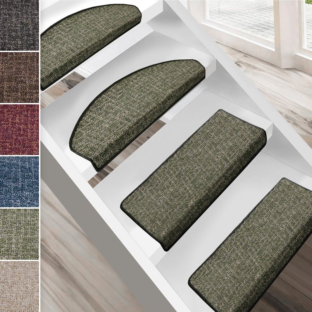 Stufenmatte Bermuda Grün Halbrund