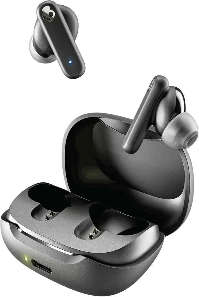 Cuffie Smokin' Buds in-ear wireless, 20 ore di durata della batteria, 50% di plastica sostenibile, microfono, compatibili con iPhone, Android e dispositivi Bluetooth