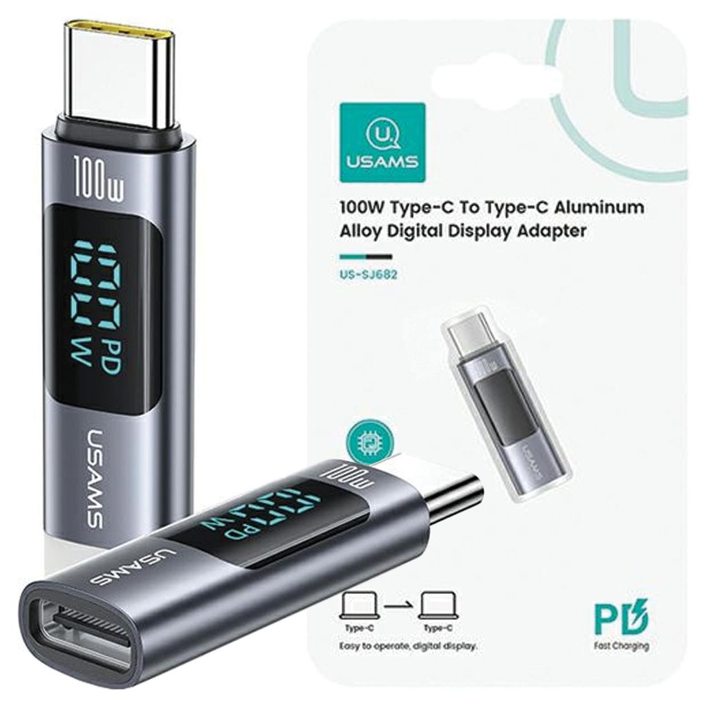 Adattatore Usams Au18 Usb-C - Usb-Cdigital Display 100W Immagine del prodotto 