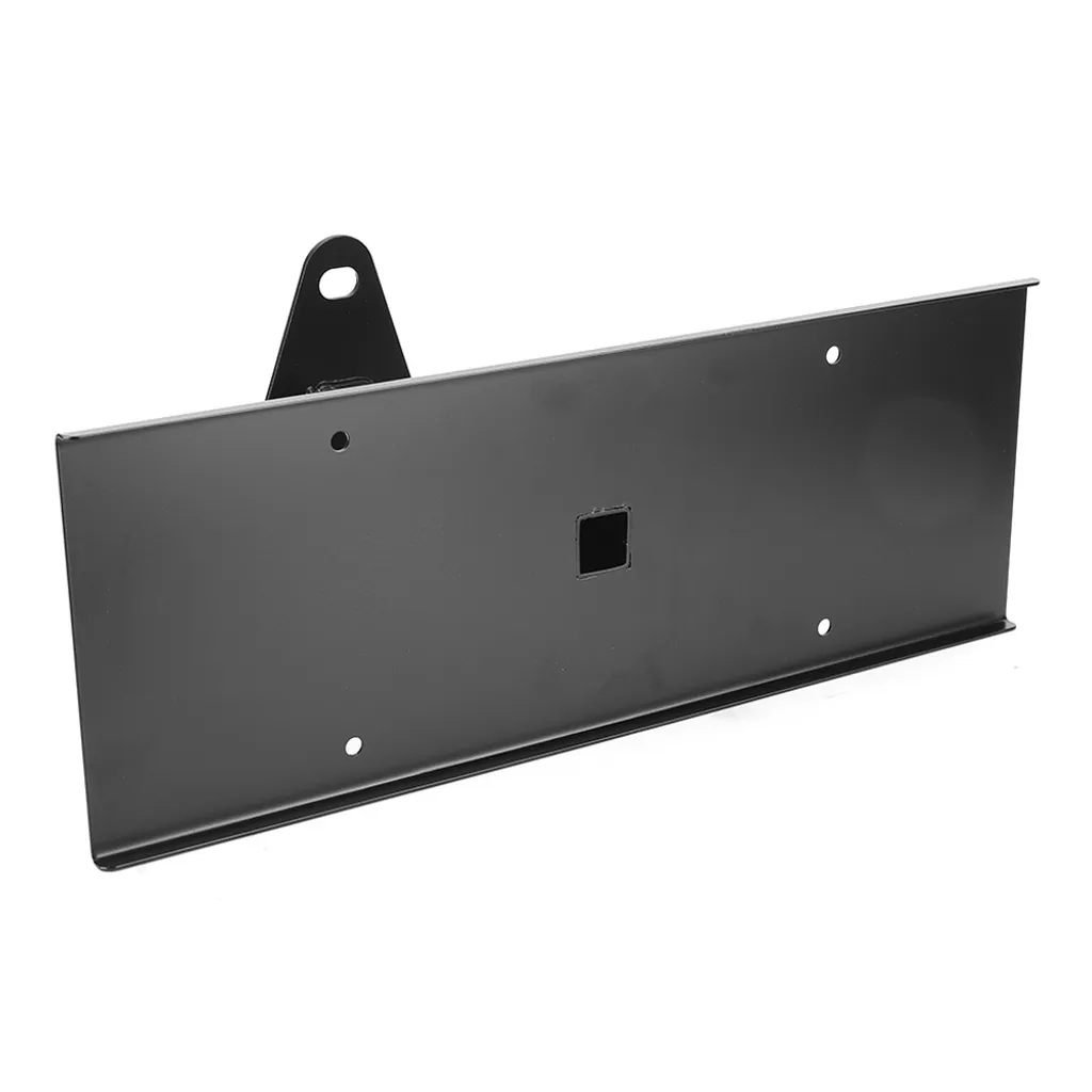 Fixation de plaque d'immatriculation avec système anti-vibration noir