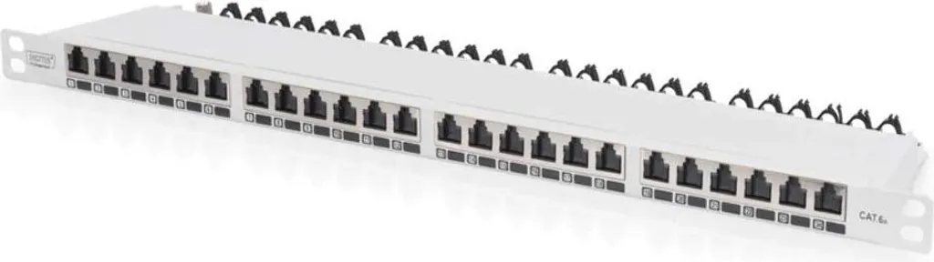 Panneau de Brassage RJ45 CAT 6A Blindé pour Baie Informatique 19 Pouces