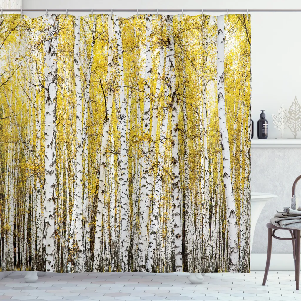 Bonhause Tenda Doccia Autunno Con Gnomi, Zucca E Foglie D'Acero - 180x180 Cm, Poliestere Impermeabile, Antimuffa, Lavabile, Con 12 Ganci