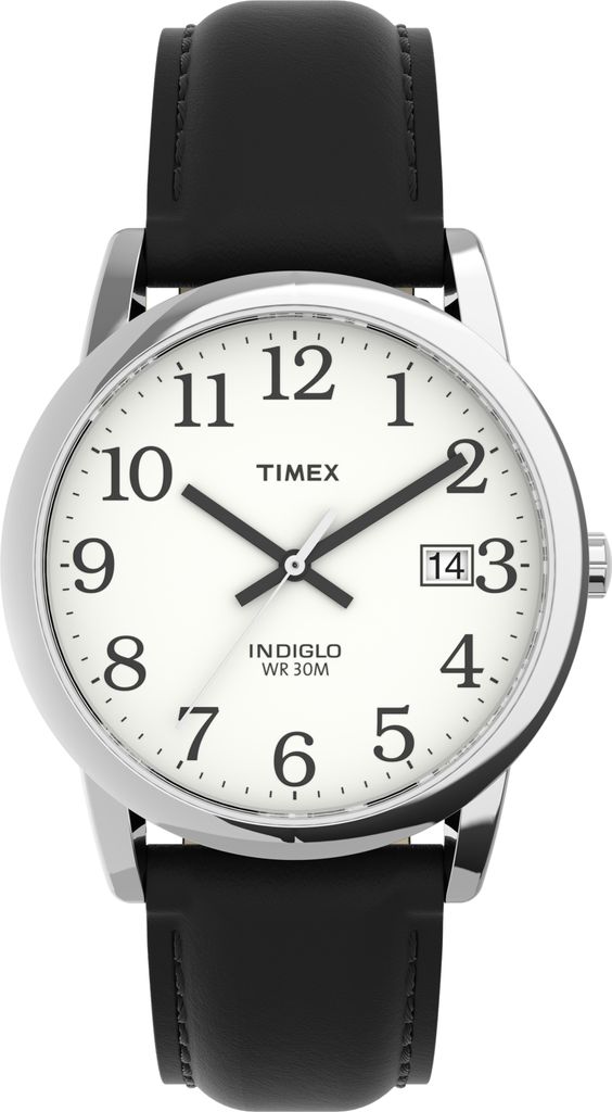 Timex Men's Easy Reader 35mm Date Window Leather Strap Produktbild 