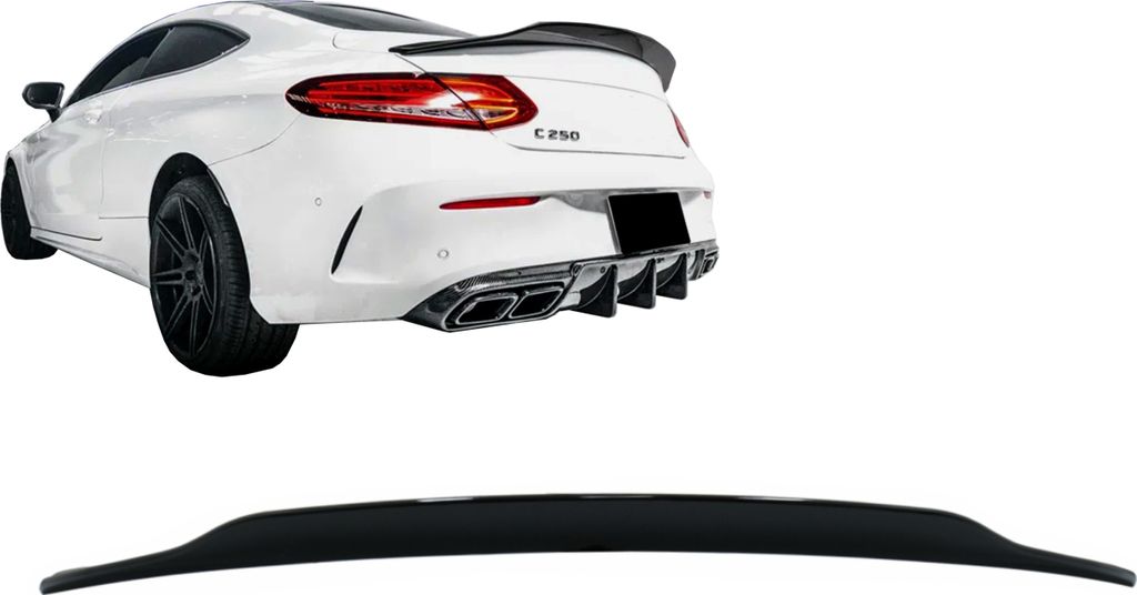 Spoiler für Mercedes C-Klasse C205 Coupé 14-19 Sport Look Produktbild 