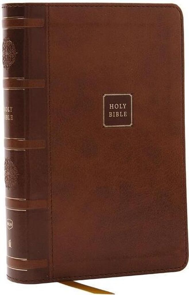 NKJV Compact Paragraph-Stil Bibel w / 43.000 Querverweise, Brown Leathersoft, Red Letter, Comfort Print: Heilige Bibel, Neue King James Version