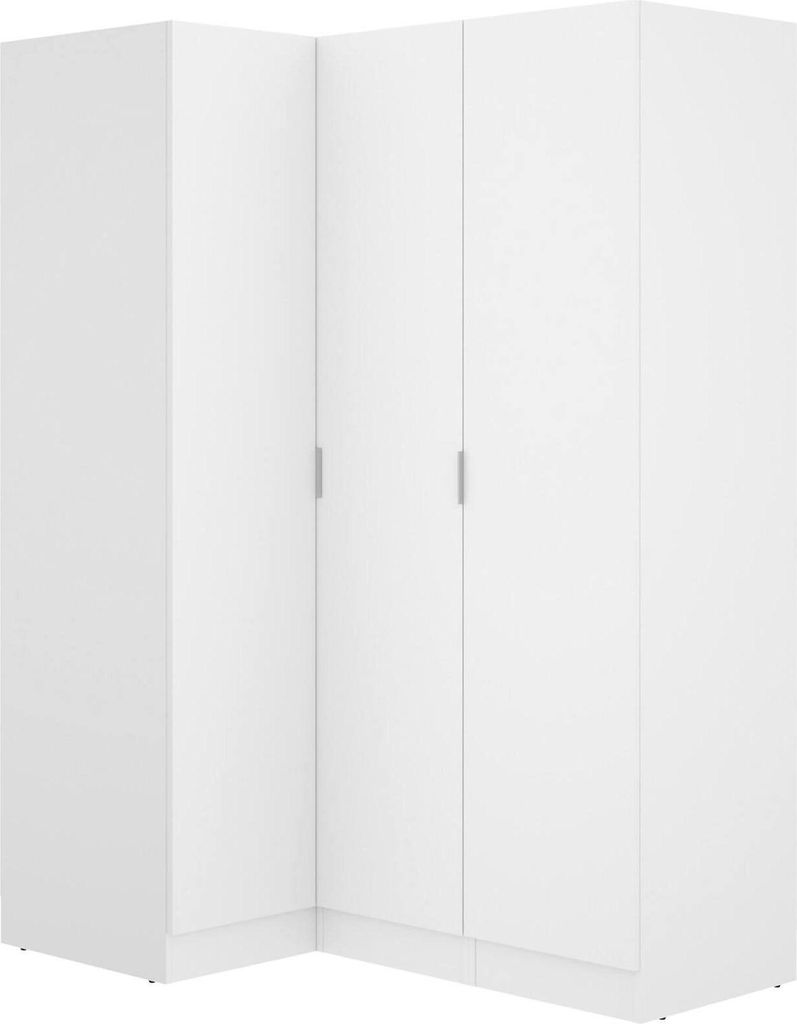 Vente-unique Listowel, Weiß, Garderobe, 8 Regale, 3 Produktbild 