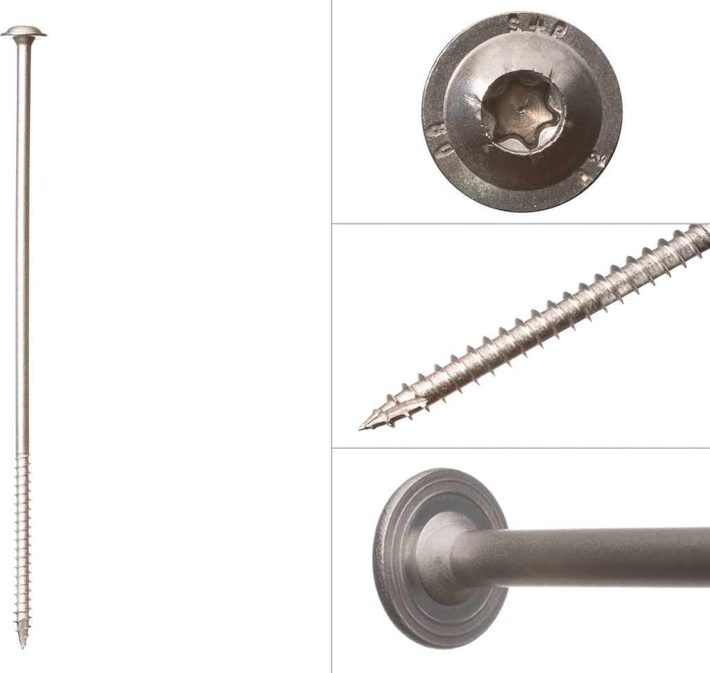 Tellerkopfschrauben Edelstahl A2 8 x 250 mm Torx 40 - Schachtel 50 Stück
