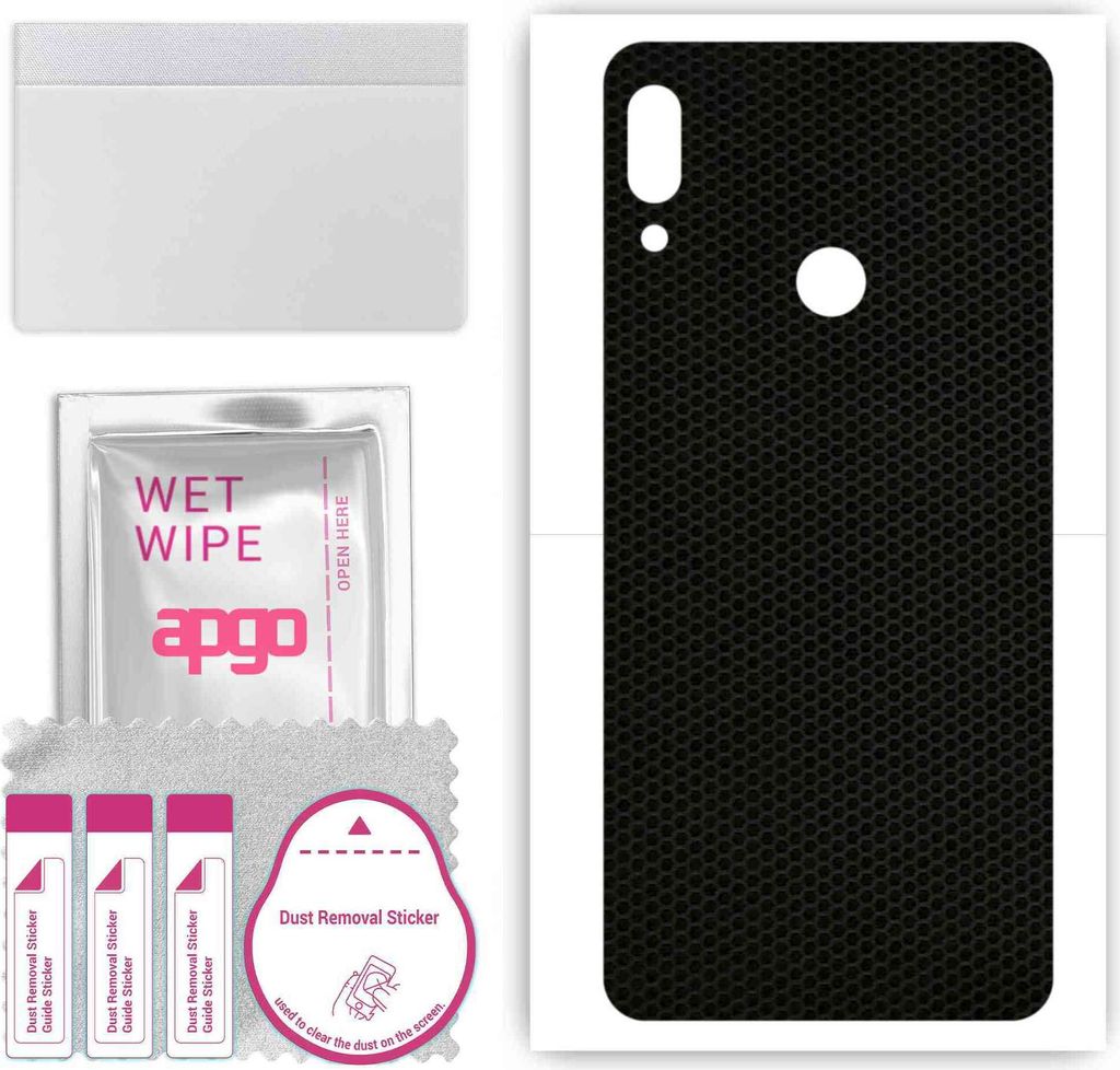 apgo Rückseite Schutzfolie, Skin, kompatibel mit Lenovo K5 Pro, Hinten Displayschutzfolie aus Vinylfolie, kratzfest, einfache Montage - Matrix