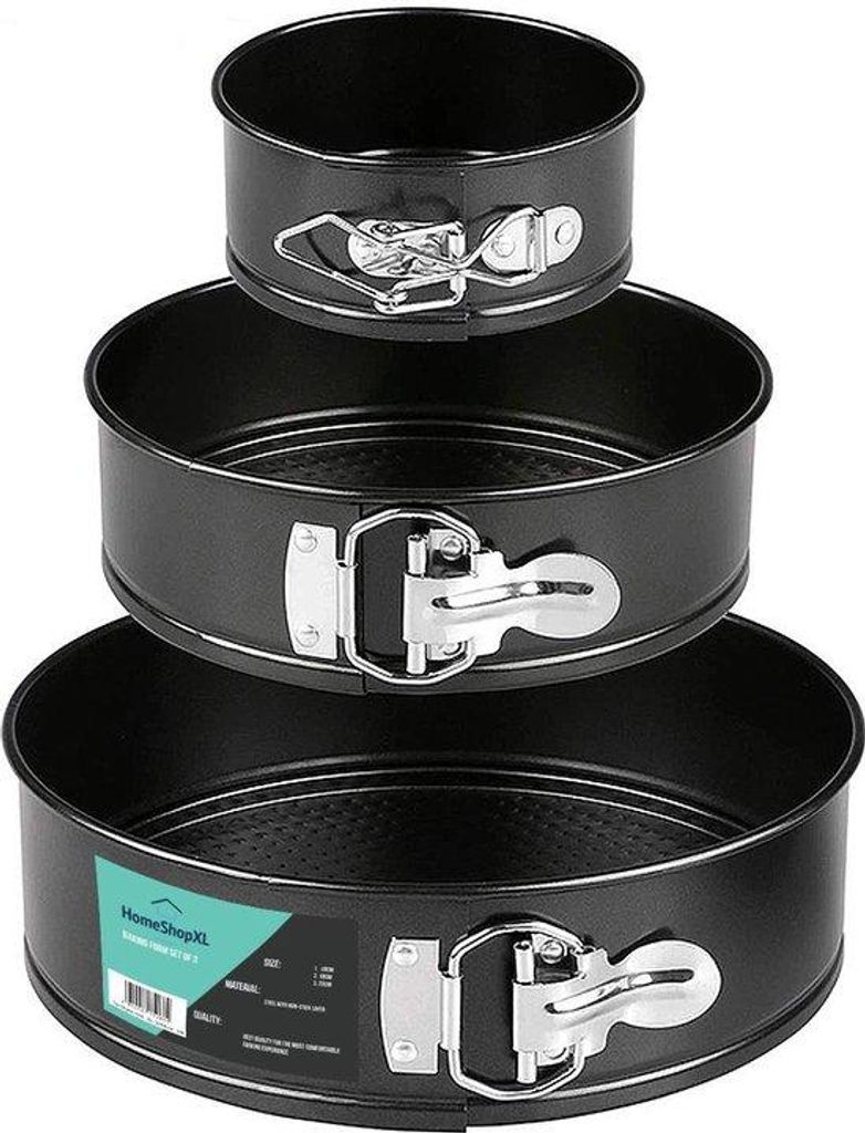 Rundes Springform-Set mit 3 Stück – Backformen 10 cm, 18 Produktbild 