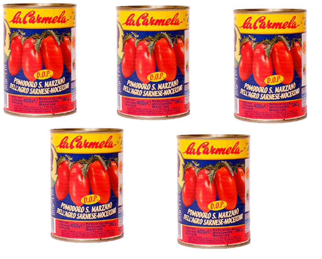 Tomates pelées Pomodoro San Marzano 400 g - La Carmela, lot Image du produit 