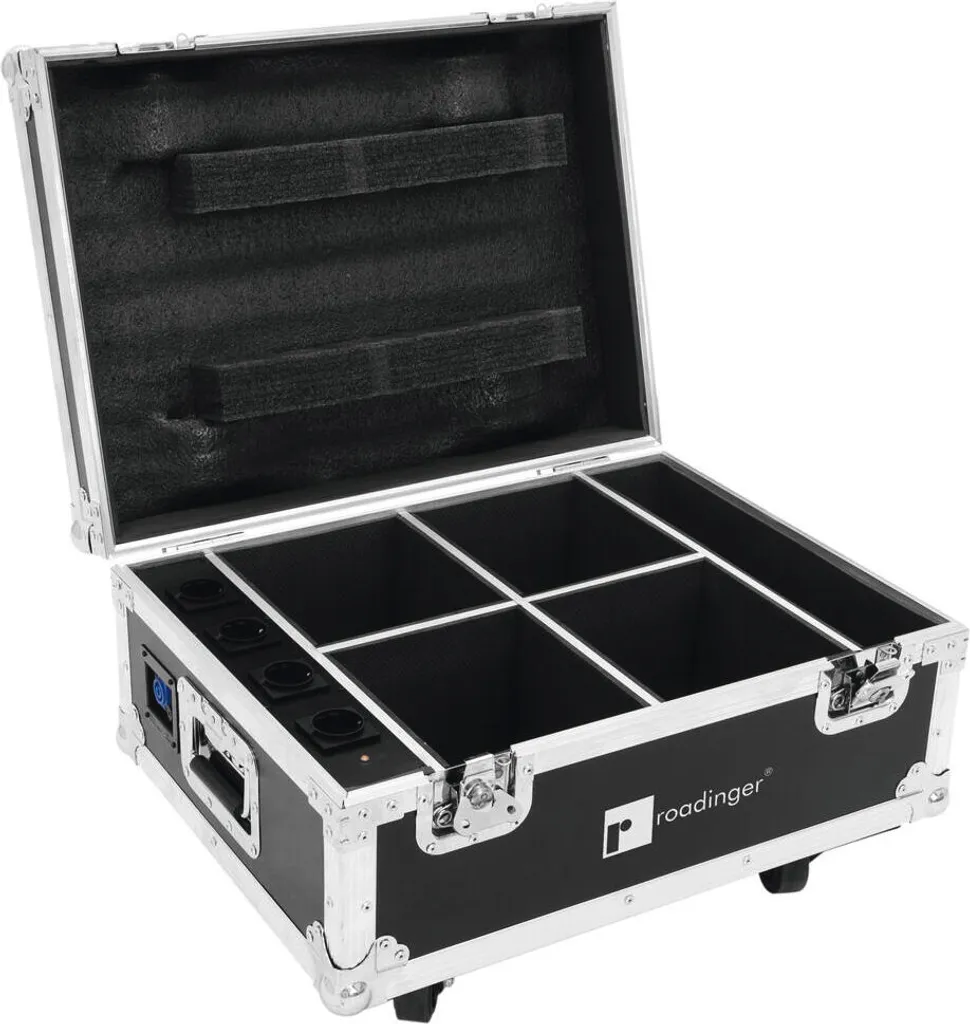 Flightcase de Charge Rapide pour 4x AKKU UP-4 QuickDMX Finition Robuste