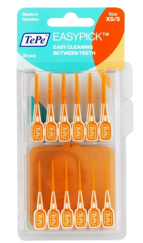 Brosses à dents orange Certi TePe, taille XS/S, 36 pièces - Image du produit 