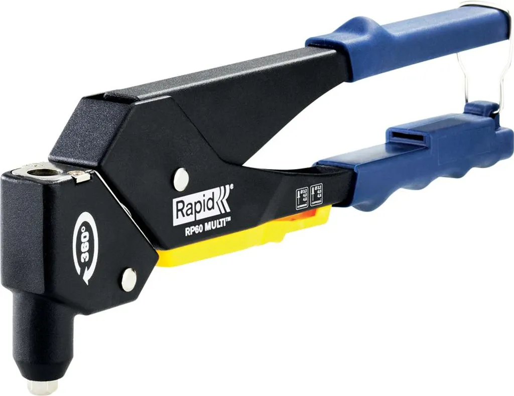 Pince à rivets pour accès difficiles Rapid RP60 Multi tête pivotante
