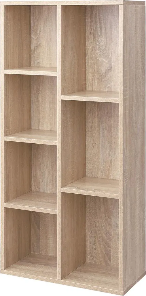 Bibliothèque 7 niches design scandinave étagère modulable multi-usage - 6