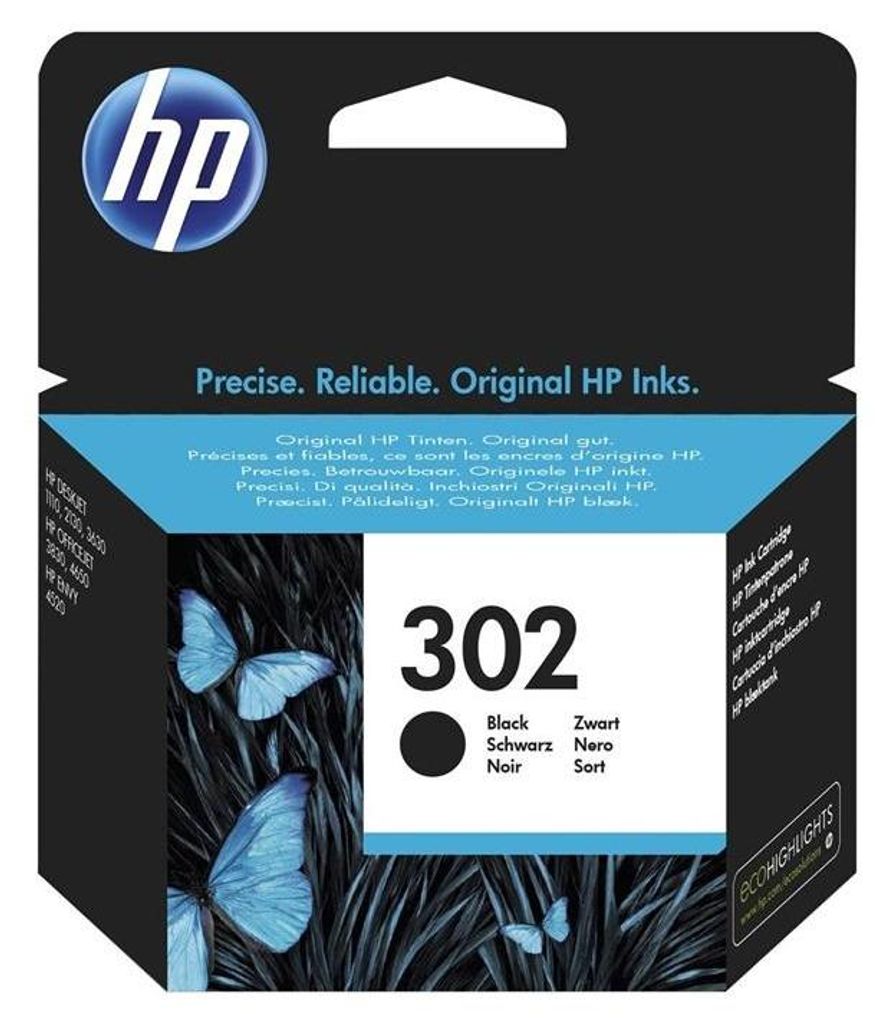 Rašalinė HP 302, juoda Immagine del prodotto 
