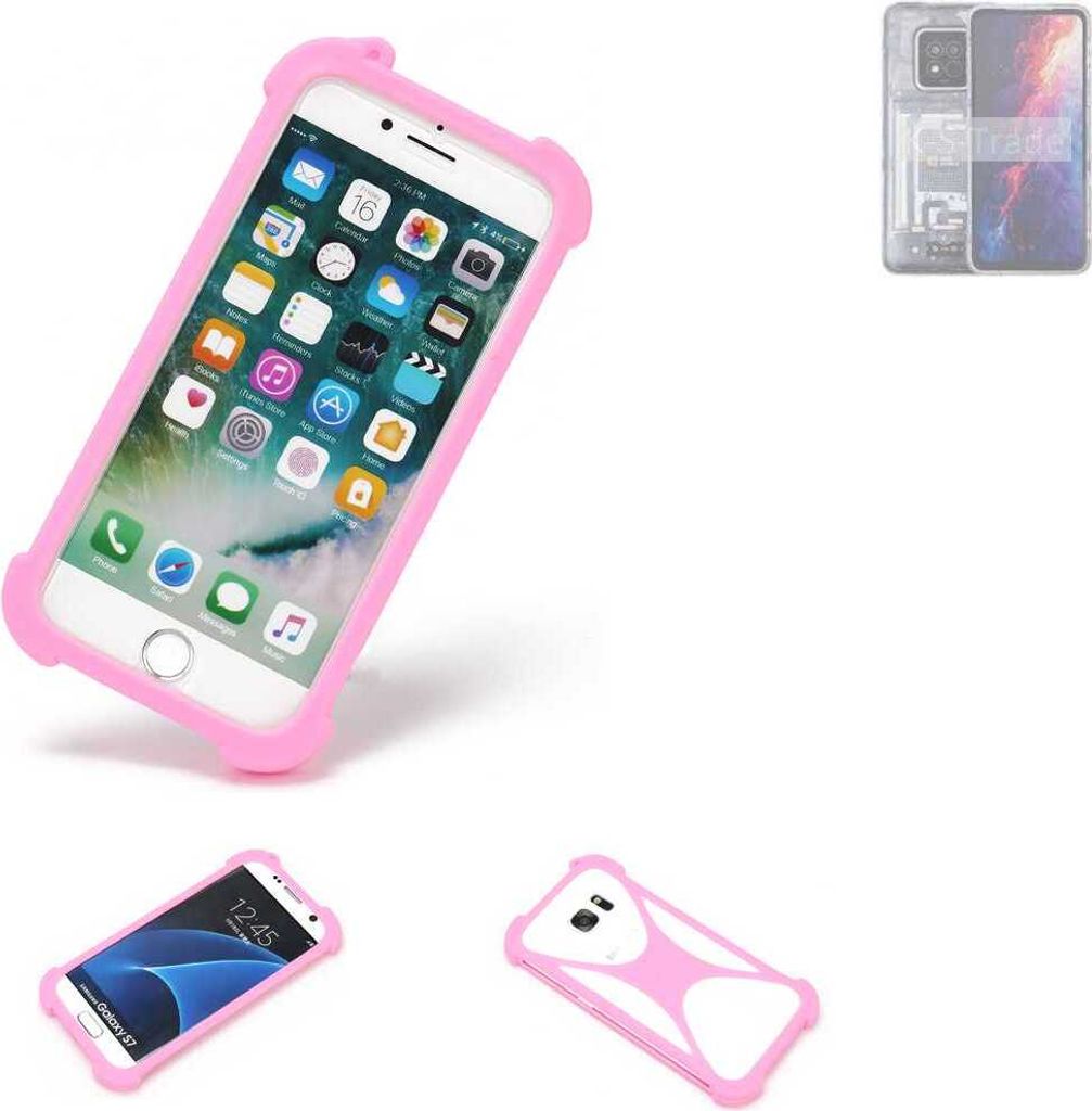 K-S-Trade Handy Hülle kompatibel mit AGM X6 Schutz Hülle Bumper Silikon Schutz Hülle Cover Case Silikoncase Silikonbumper TPU Softcase Smartphone,