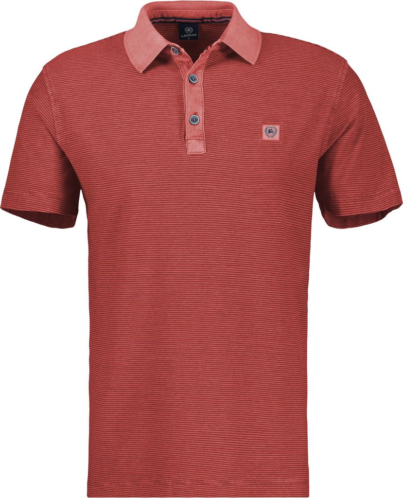 Lerros - Herren Poloshirt, Regular Fit, (2523211), Größe:M, Farbe:earth red (331)