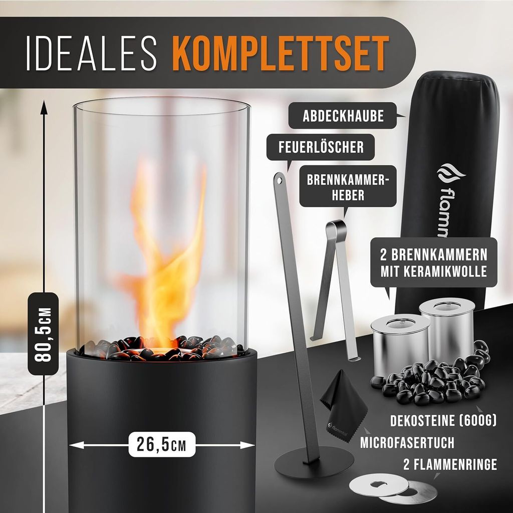 Crozzle Buchenholzkohle Premium - 700°C Heiß, 2 Std. Brenndauer, FSC-zertifiziert