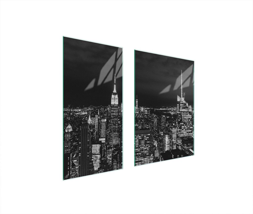 Glasschutzplatte Board 75X52 City