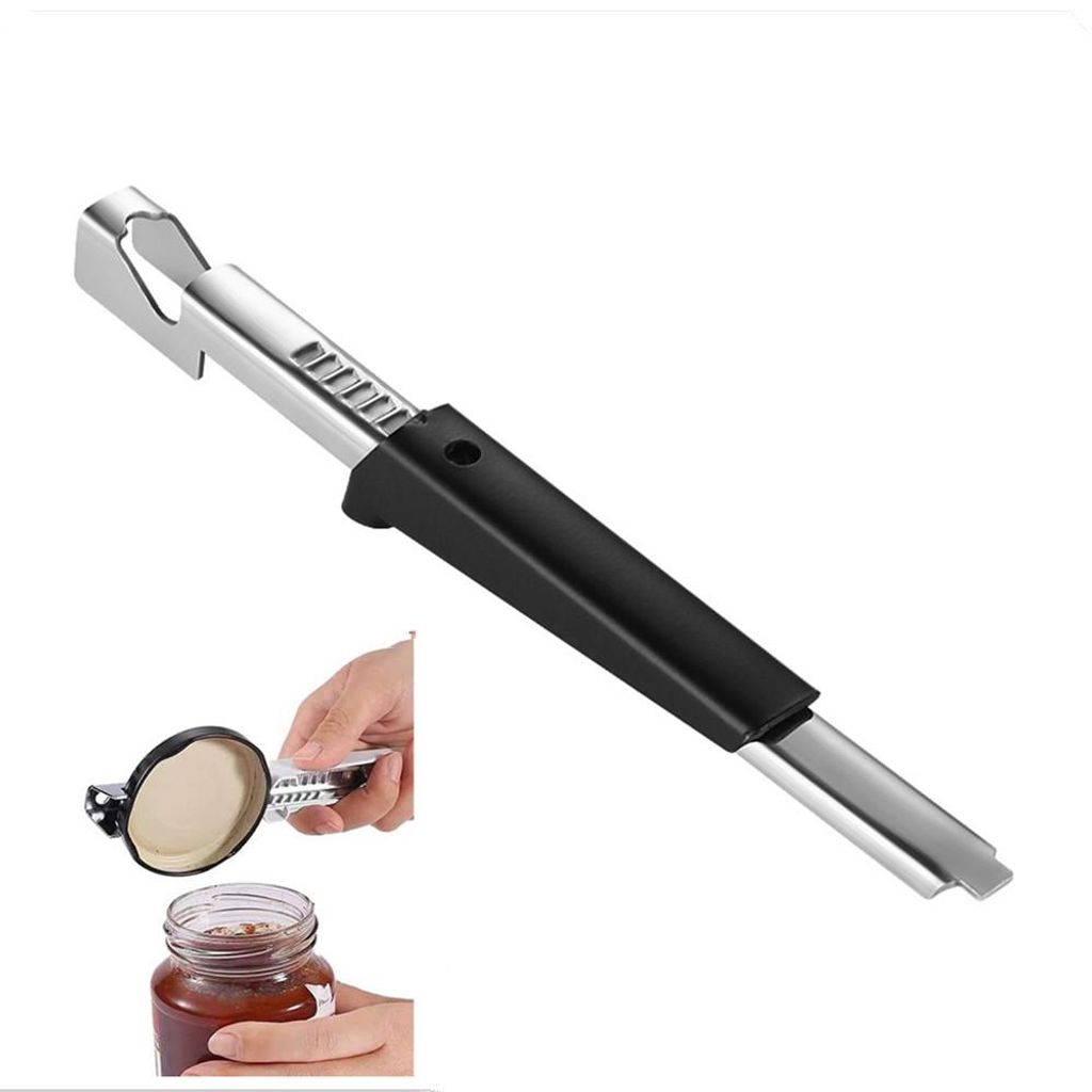 2 Stück Dosenöffner Manuell Lid Opener, Non-Slip Flaschenöffner Multifunctional Deckelöffner