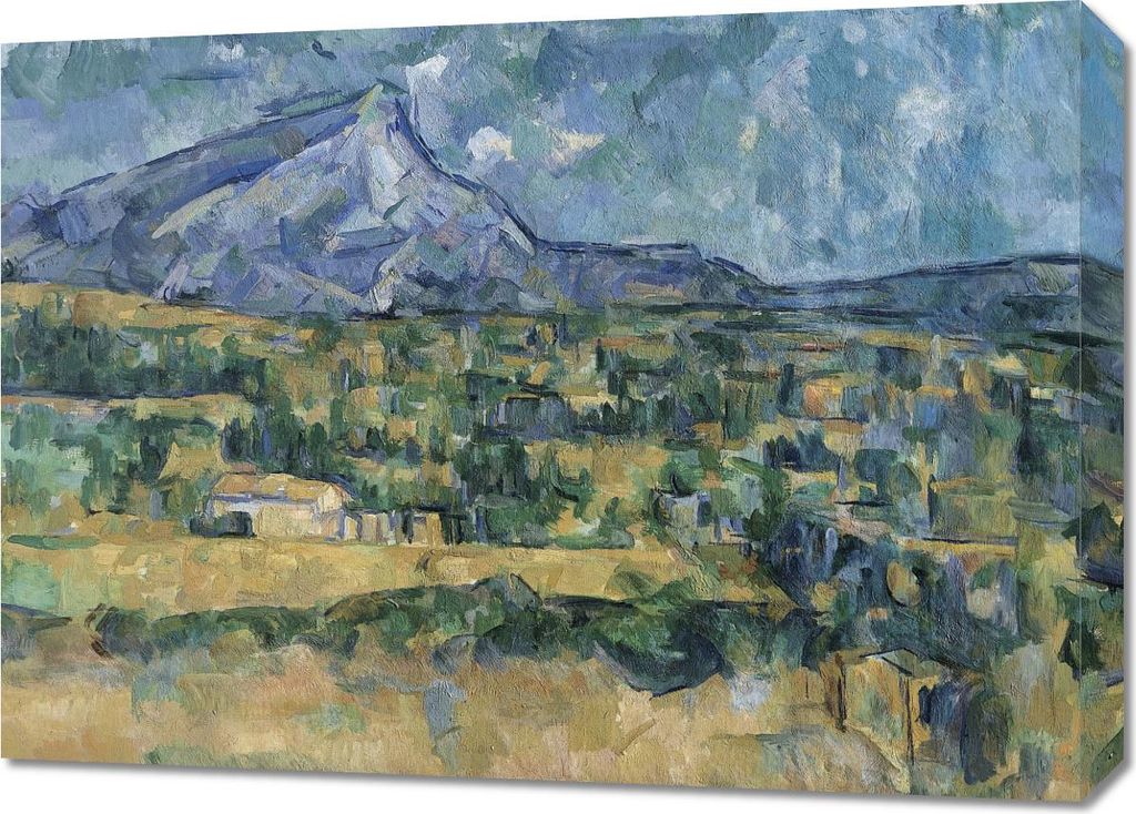 Bild 70x50cm Mont Sainte-Victoire, Paul Cezanne Vintage Salon
