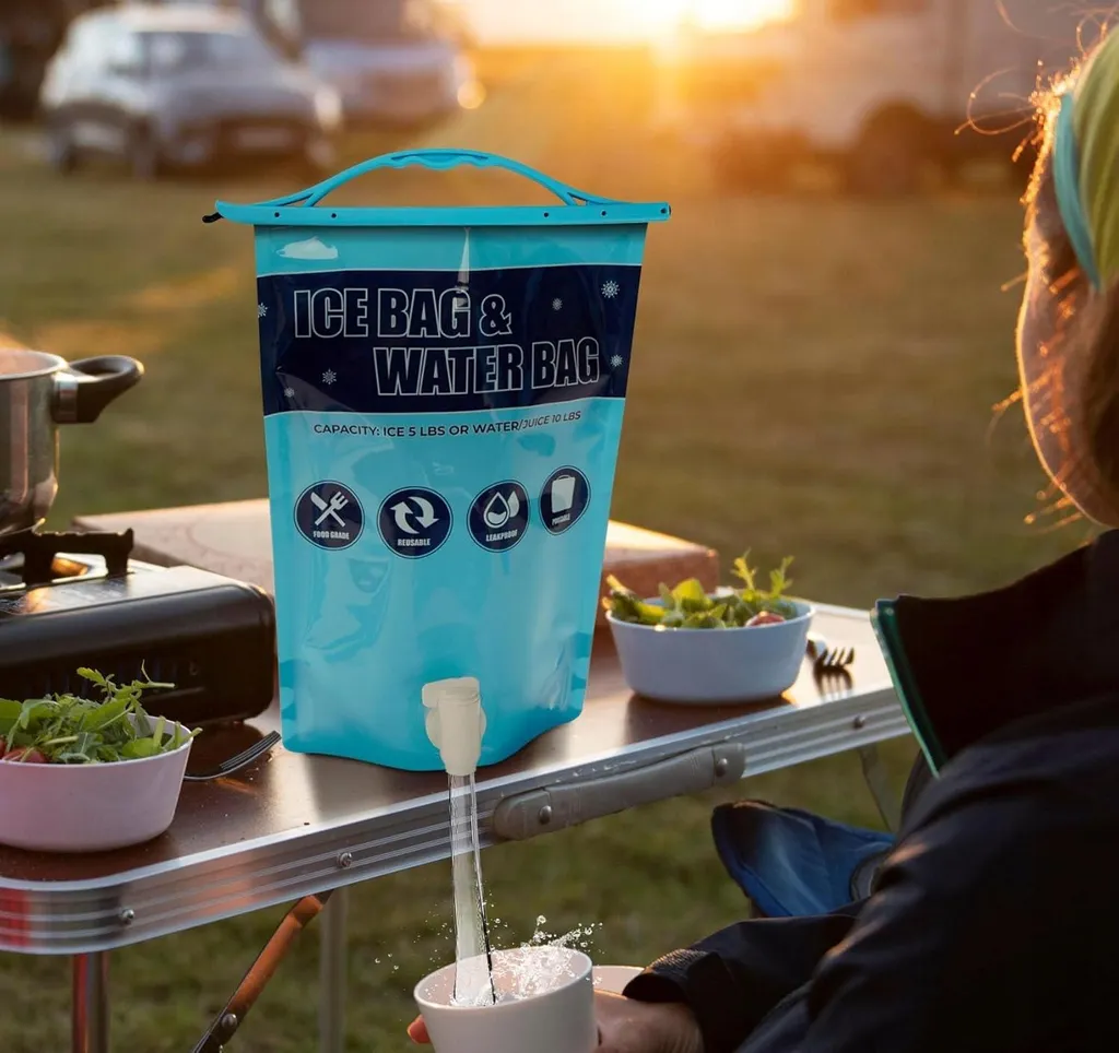 Réservoir d'eau pliable robuste 2,5kg + 5kg Pack de 3 avec poignée - 4
