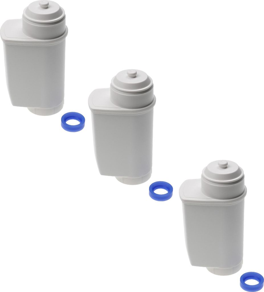 vhbw 3x Wasserfilter Filter kompatibel mit Bosch VeroBar Aroma Pro TCC7 Series, TCA7 Series Kaffeevollautomat, Espressomaschine Weiß