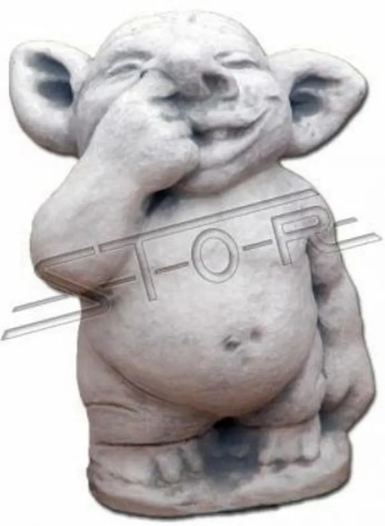 Déco Jardin Originale Statue Troll 34cm Durable et Résistante 101013