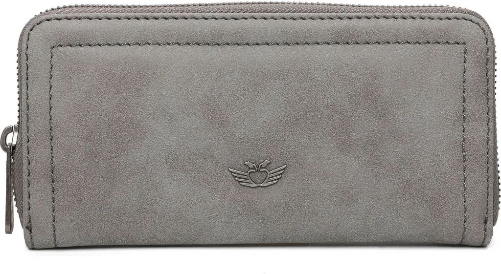 Portafoglio Fritzi aus Preußen Nicole Rock Grigio - Look Vintage Vegano