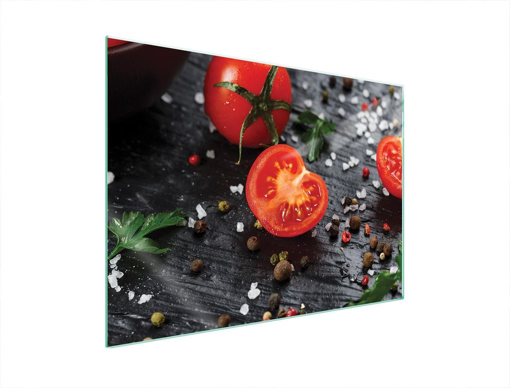 Glasschutzplatte Für Herd 70X52 Tomaten