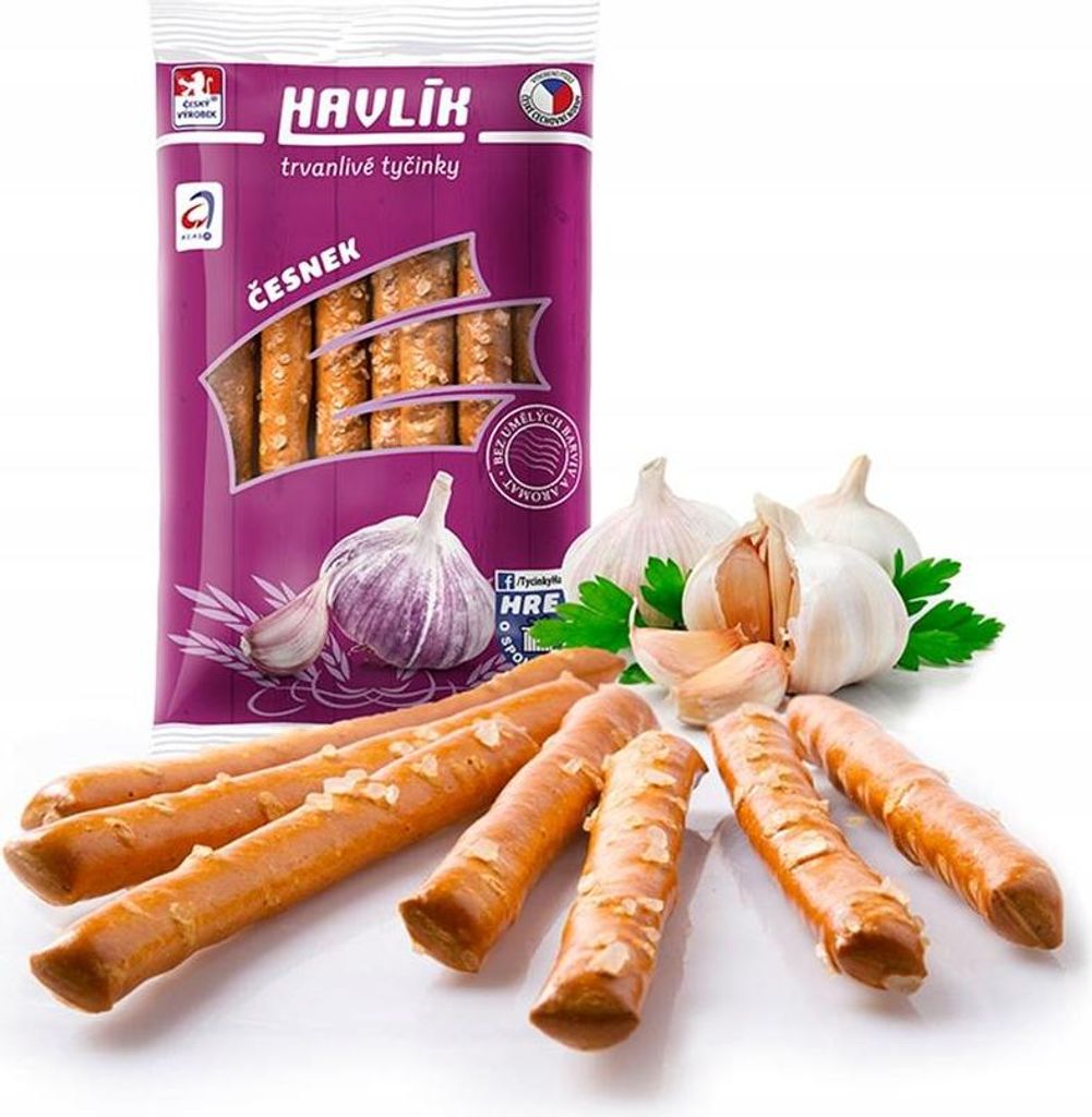 Havlik česnekové tyčinky se solí české 90 g Obrázek produktu 