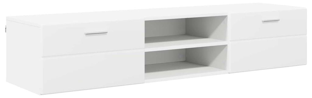 “2026 Modern“ Weiß Holzschrank mit Schubladen Weiß 150 x 39 x 30 cm Holzwerkstoff - Designermöbel 13422 - Wohnwände