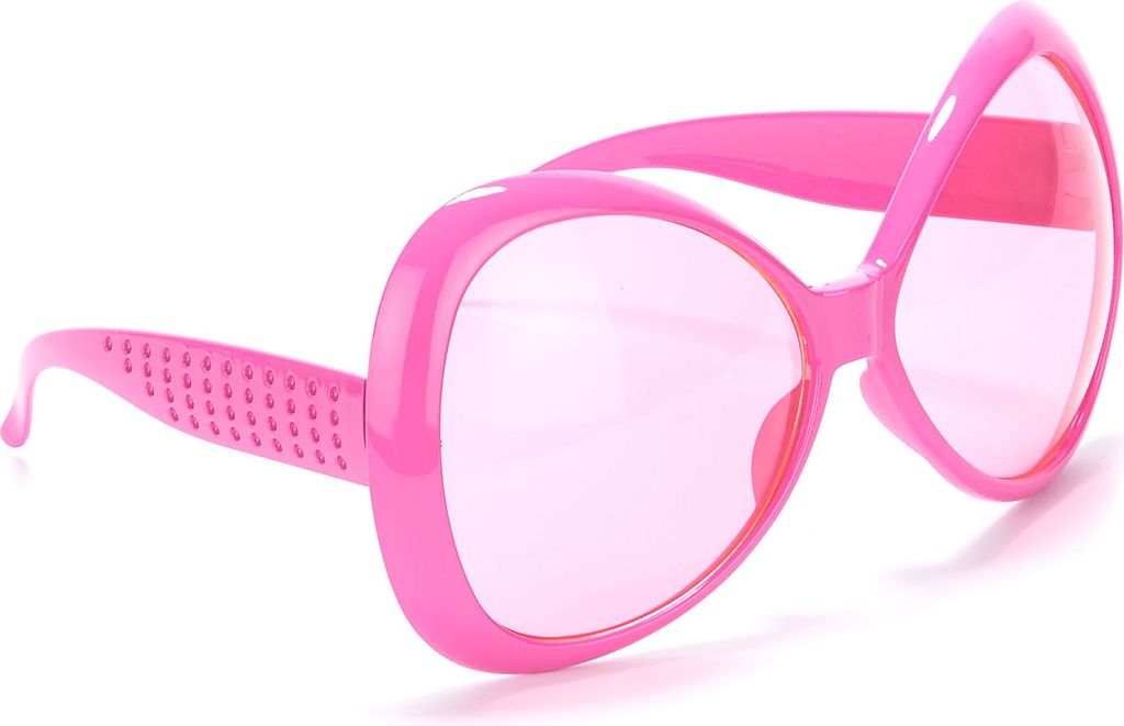 70er Jahre Disco Brille pink - Einheitsgröße Produktbild 