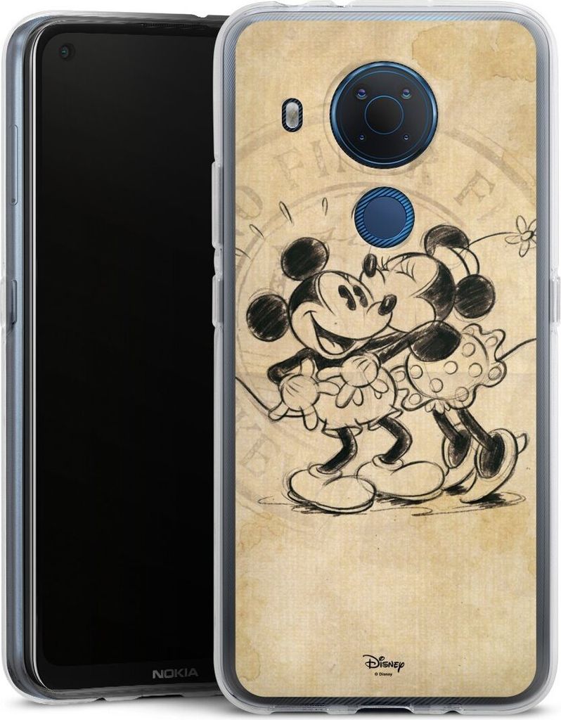 DeinDesign Handyhülle für Nokia 5.4 Silikon Hülle Case Smartphone Schutzhülle Mickey Mouse Minnie Mouse Vintage