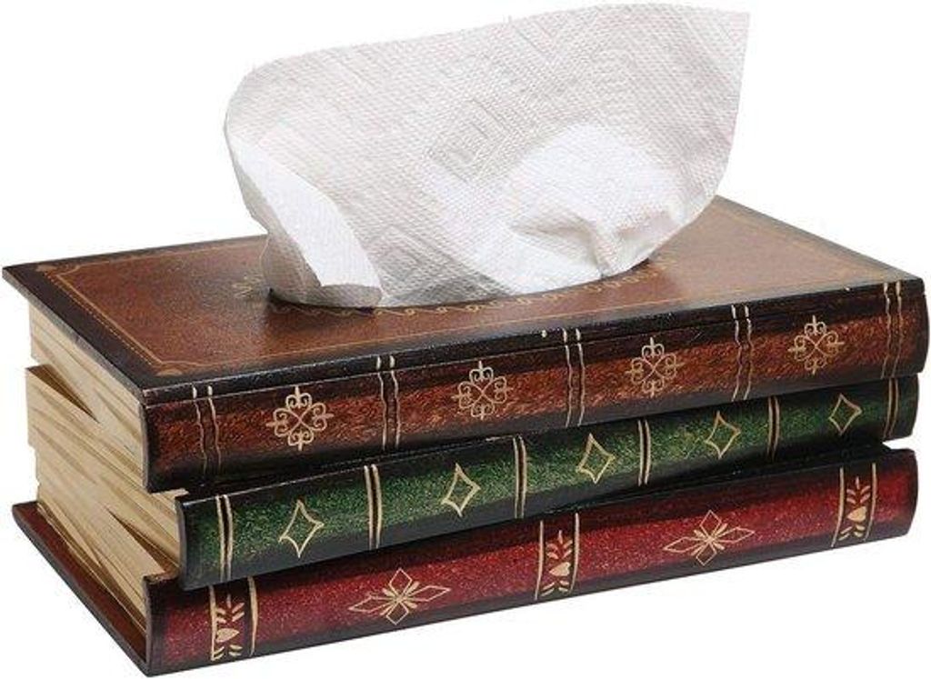 Holzige Vintage-Tissue-Box, houten, stapelbar, für Wohnzimmer/ Büro/Bad/Wagen