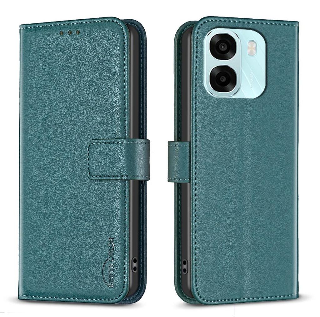 BINFEN Klapphülle - OPPO A6 5G / A6x 5G / A6x 4G Hülle - Grün