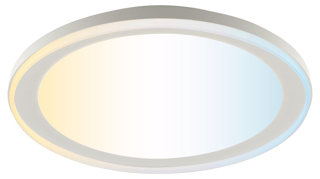 Brilliant LED Deckenleuchte Pederson Ø 45 x 9,5 cm warmweiß-kaltweiß weiß