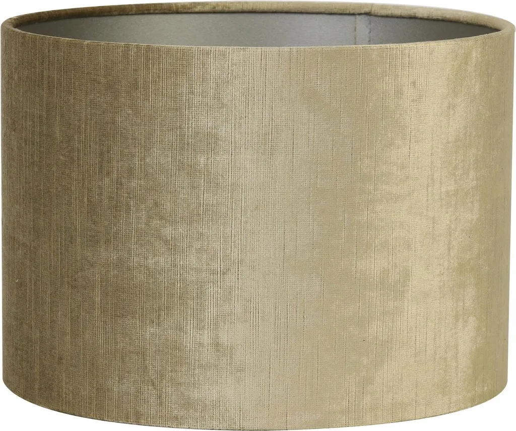 Abat-jour Cylindrique en Tissu Bronze 25x18 cm pour Luminaire Chic