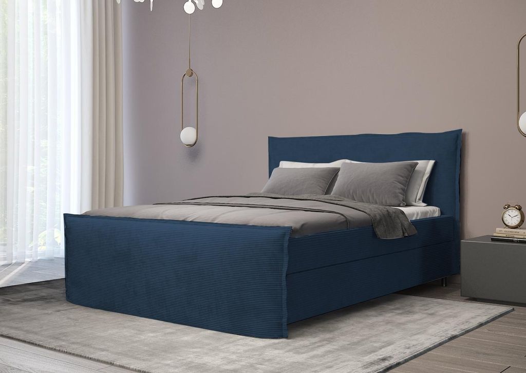 B&B Home Boxspringbett Boro 160x200 cm – mit Bettkasten