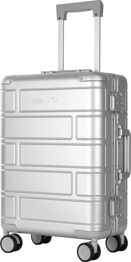 Handgepäck, Aluminium Koffer MR4678 Silber, Teleskopgriff, Produktbild 