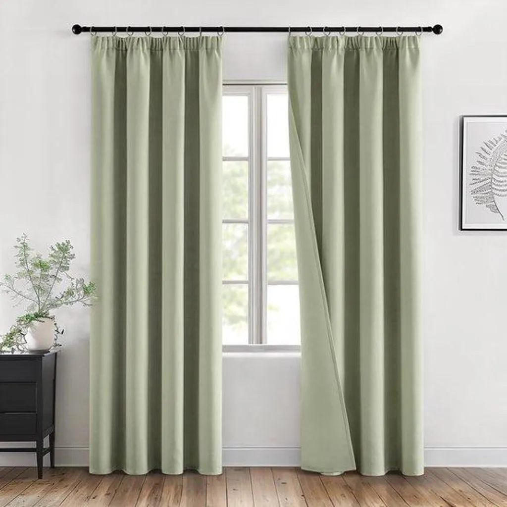 Lot de 2 Rideaux Occultants 260x140 cm - Isolation Thermique et Phonique