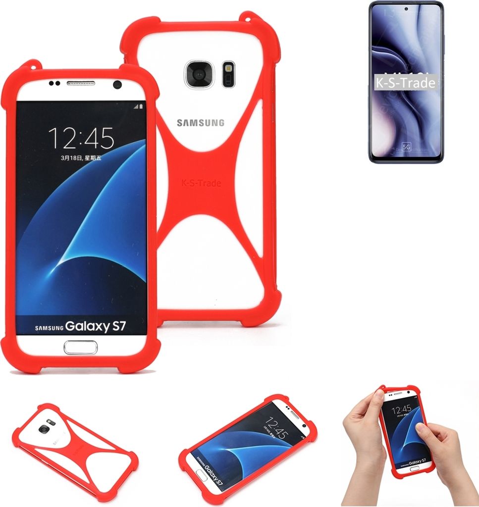 K-S-Trade Handy-Hülle kompatibel mit Xiaomi Mi 10i Schutz-Hülle Bumper Silikon Schutz Hülle Cover Case Silikoncase Silikonbumper TPU Softcase